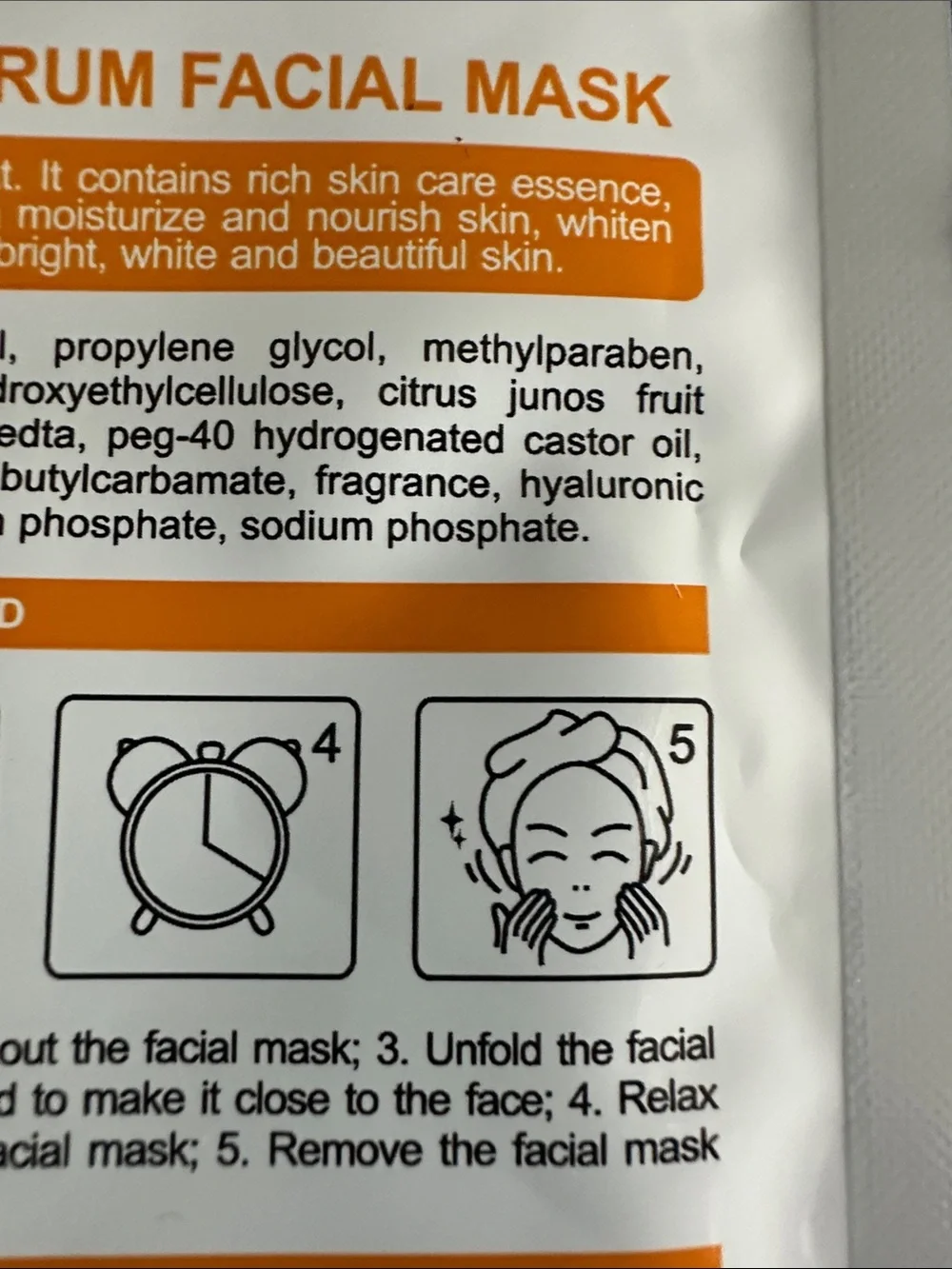 Vitamin C Ampoule Serum Facial Mask SADOER YOU GET FIVE